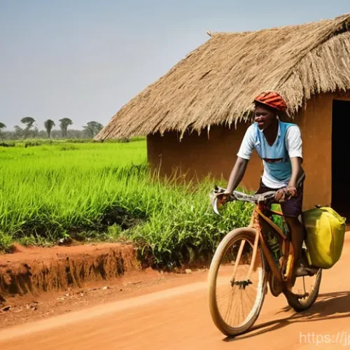 토고에서의 자전거 여행 가능 여부 - **Prompt 1: Togo Cycling Adventure on Unpaved Roads**
    "A male or female cyclist in their late 20...